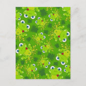 Cute Frog Patterned Briefkaart (Voorkant)