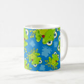 Cute Frog Patterned Coffee Mok (Voorkant rechts)