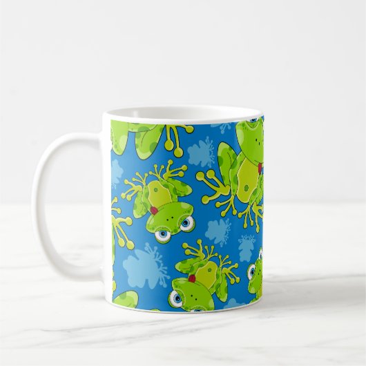 Cute Frog Patterned Coffee Mok (Links)