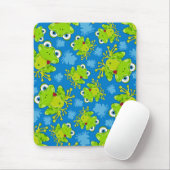 Cute Frog Patterned Mousepad Muismat (Met muis)