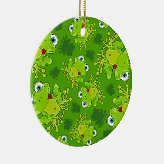 Cute Frog Patterned Ornament (Rechts)