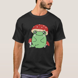 Cute Frog-Pet - Katoen esthetisch T-shirt