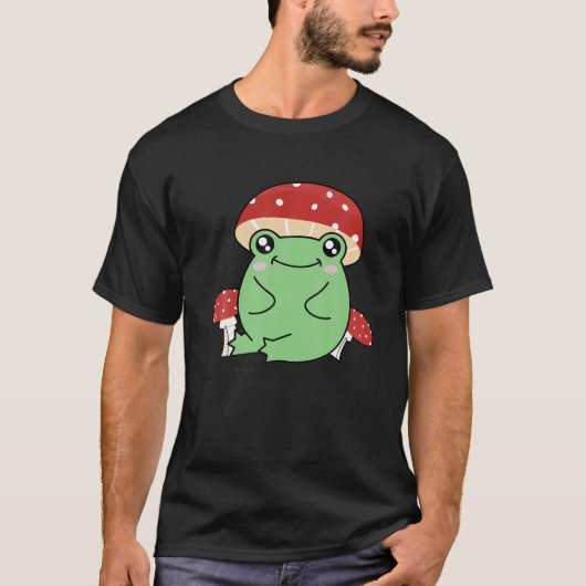 Cute Frog-Pet - Katoen esthetisch T-shirt