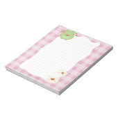Cute frog pink love notepad, valentine note paper notitieblok (Linkerzijde)