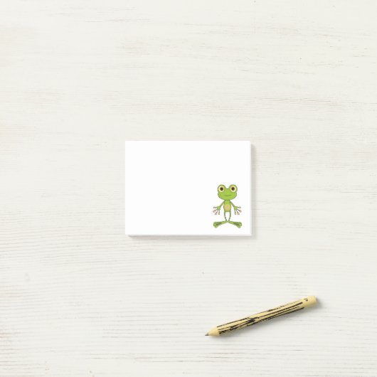 Cute Frog Post-it® Notes (Op bureau)