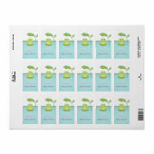 Cute Frog Prince Boy Baby shower Labels (Full Sheet)