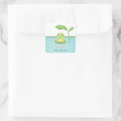 Cute Frog Prince Boy Baby shower Labels (Tas)