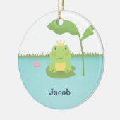 Cute Frog Prince for Boys Room Decor Keramisch Ornament (Links)