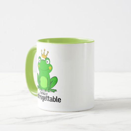 Cute Frog Prince with a Crown Mok (Voorkant links)