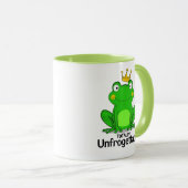 Cute Frog Prince with a Crown Mok (Voorkant rechts)