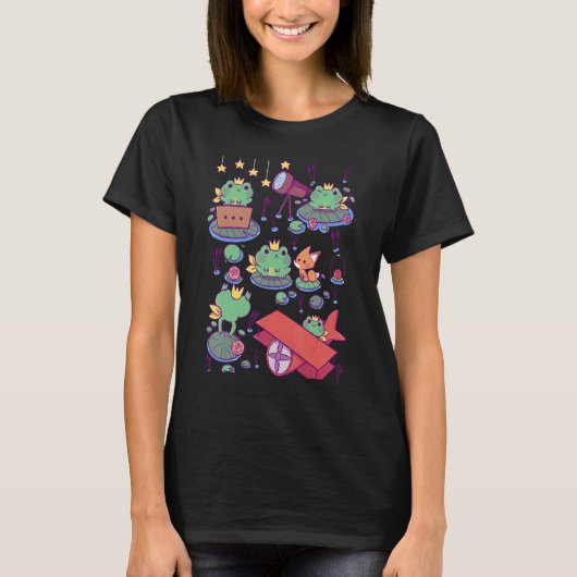 Cute Frog Princess  Frog  Amphibian T-shirt (Voorkant)