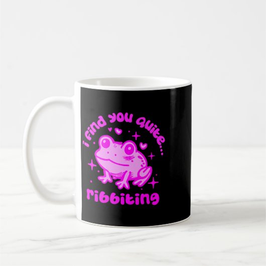 Cute Frog Pun Ribbiting Frog Lovers Quote Design P Koffiemok (Links)