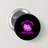 Cute Frog Pun Ribbiting Frog Lovers Quote Design P Ronde Button 5,7 Cm (Voorkant /achterkant)
