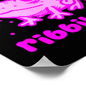 Cute Frog Pun Ribbiting Frog Lovers Quote Design  Poster (Hoek)