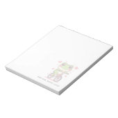 Cute Frog Riding Bicycle | Funny Frog Lover Gift Notitieblok (Linkerzijde)