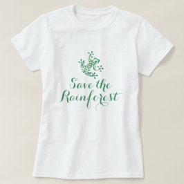 Cute Frog Save the Rainforest T-shirt