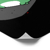 Cute Frog Skateboarding  Poster (Hoek)