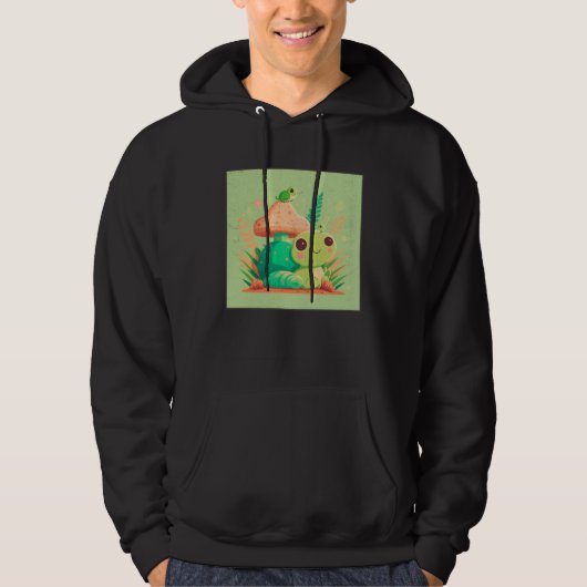 Cute Frog Snail Illustration Shell Friends Women K Hoodie (Voorkant)