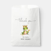 Cute Frog Theme Modern Baby Shower Thank You Bedankzakje (Voorkant)