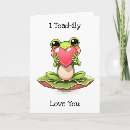 Cute Frog Themed Anniversary  Kaart