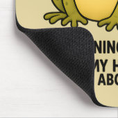 Cute Frog Toad ADHD Humor Meeting Survival Gift Muismat (Hoek)