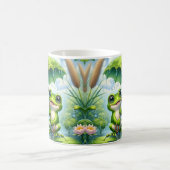 Cute Frog Umbrella Coffee Mug Wrap | Rainy Day Fro Koffiemok (Center)