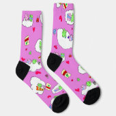 Cute Frog valentine Date Crew Socks Sokken (Rechts)