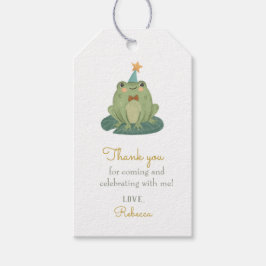 Cute Frog Verjaardag Giftlabels Cadeaulabel