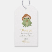 Cute Frog Verjaardag Giftlabels Cadeaulabel (Achterkant)