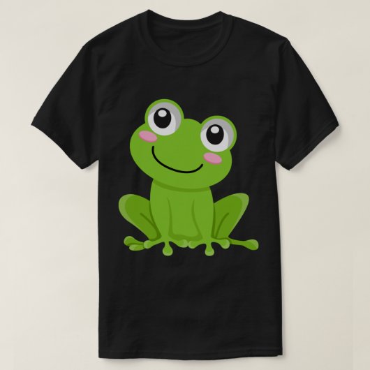 Cute Frog Wallpaper Long T-shirt (Design voorkant)
