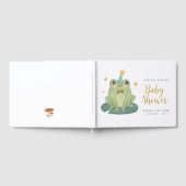 Cute Frog Wishes for baby BabyShower Guest Book Gastenboek (Volledig)