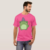 Cute Frog Wizard Pet Cottcore Aesthetics T-shirt (Voorkant volledig)