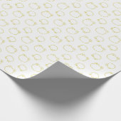 Cute Frog Wrapping Paper Cadeaupapier (Hoek)