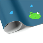Cute Frog Wrapping Paper Cadeaupapier (Rol Hoek)
