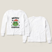 Cute Frog Zalig Kerst T-Shirt (Voorkant /achterkant)