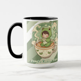 Cute Froggy Coffee Tale Design Mok