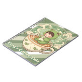 Cute Froggy Coffee Tale Design Notitieboek (Linkerzijde)