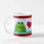 Cute Froggy Heart Balloon Valentijnsdag Mok (Links)
