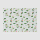 Cute Frogs in Lily Pond Tissuepapier (Voorkant)