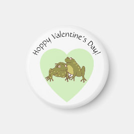 Cute Frogs in Love Hoppy Valentijnsdag Funny Magneet