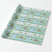 Cute Frogs in Pond Cadeaupapier (Uitgerold)