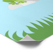 Cute Frogs in Pond Poster (Hoek)