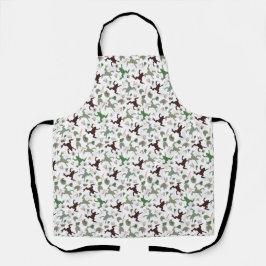 Cute Frogs Nature Floral Pattern Schort