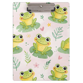 Cute frogs Pattern Klembord