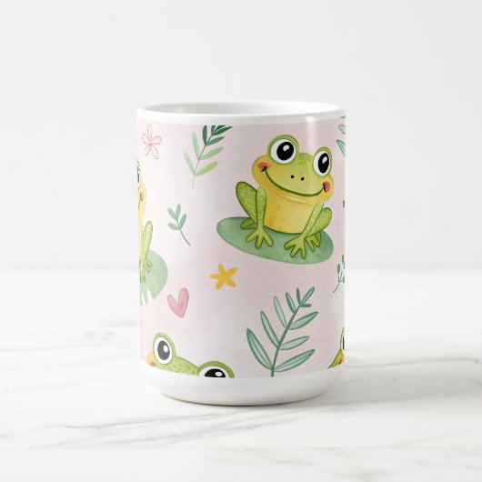 Cute frogs Pattern Koffiemok (Center)
