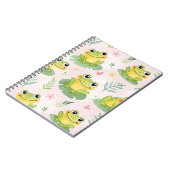 Cute frogs Pattern Notitieboek (Linkerzijde)