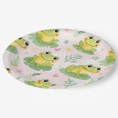 Cute frogs Pattern Papieren Bordje (Gekanteld)
