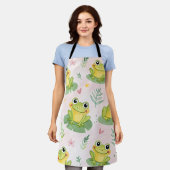 Cute frogs Pattern Schort (Gedragen)