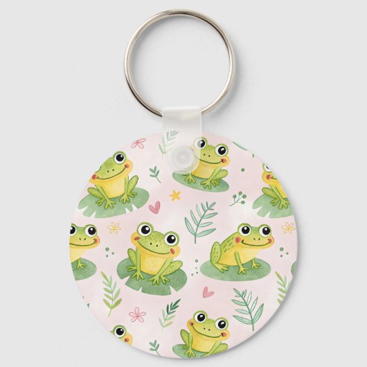 Cute frogs Pattern Sleutelhanger (Voorkant)