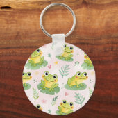 Cute frogs Pattern Sleutelhanger (Voorkant)